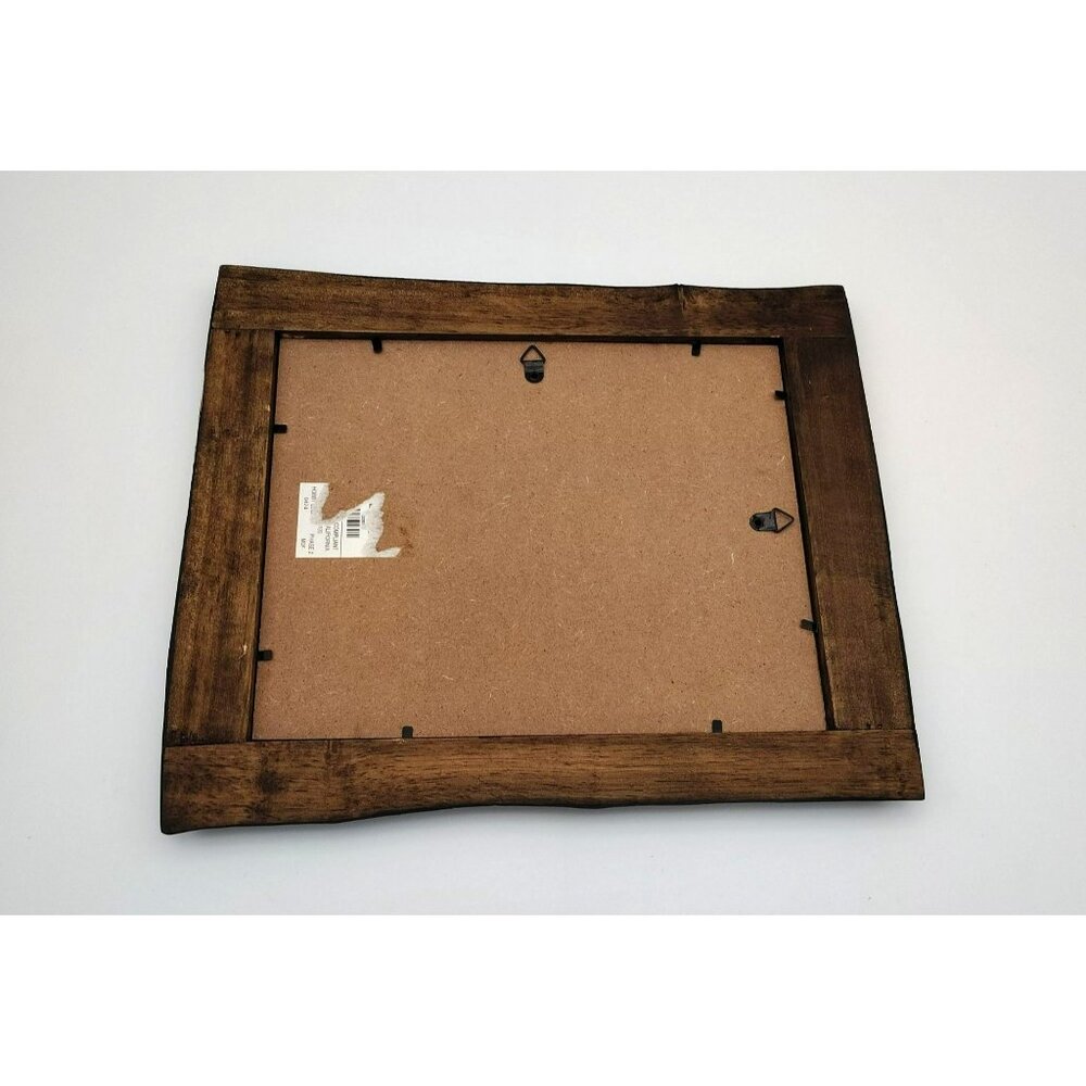 Solid Wood Picture Frame 13x10.5 Vintage Rustic Mission Style Heavy Wood Frame - Picture 10 of 10